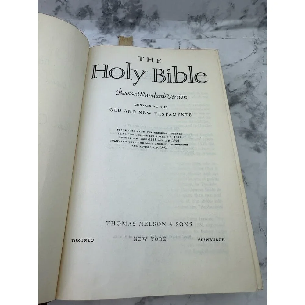 *Vintage HOLY BIBLE Revised Standard Version 1952 Thomas Nelson RSV